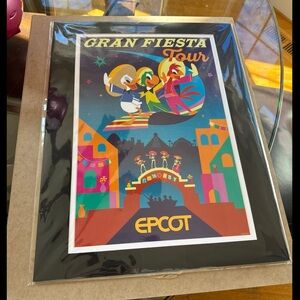 Disney EPCOT Gran Fiesta Tour Matted Print